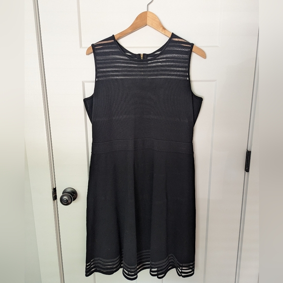 Eliza J Black Fit & Flare Dress. Size 1X - Picture 3 of 7